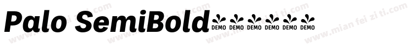 Palo SemiBold字体转换